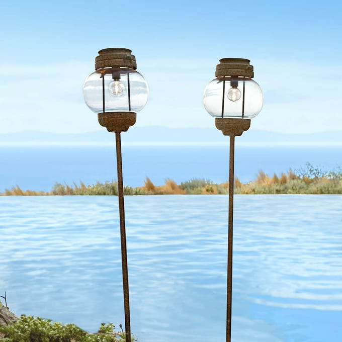 2-delige set  solarlantaarns Nayalif