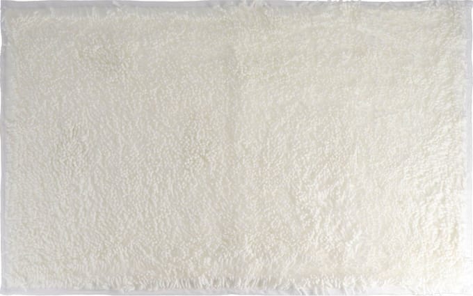 Tendance Badmat microfiber - hoogpolig - wit - 50x80 cm - absorberend - badkamer - antislip