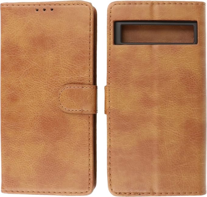 Google Pixel 7A Hoesje Book Case Portemonnee Telefoonhoesje - Bruin