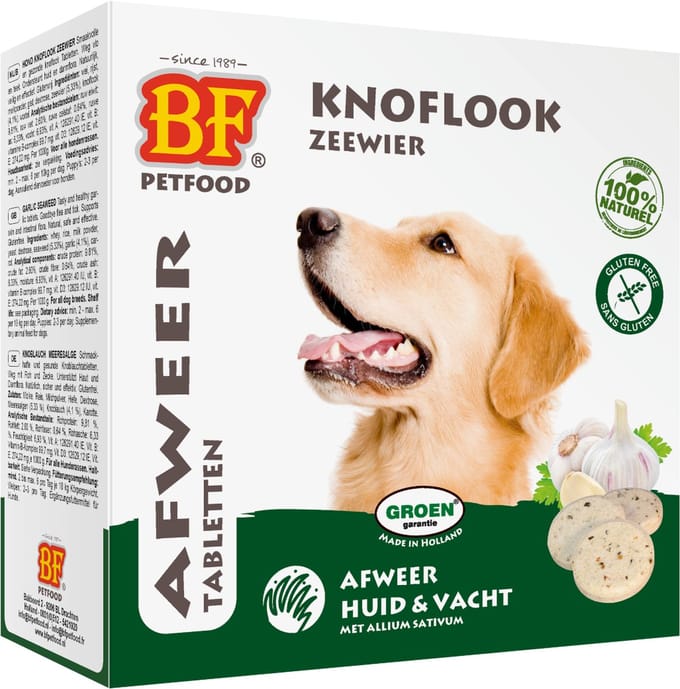BF Petfood tabletten Knoflook Zeewier
