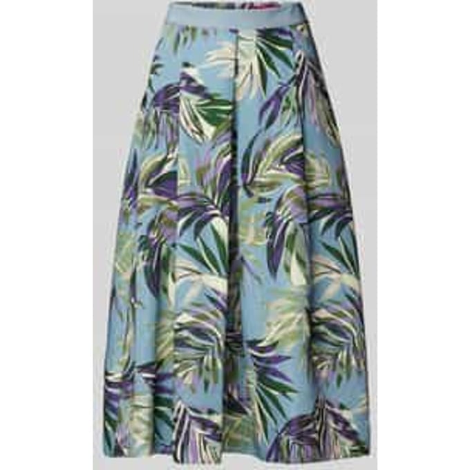 Midirok met stolpplooien, model 'RISATA'