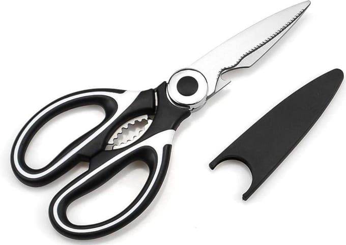 Keukenschaar - Multifunctionele schaar - RVS - Zwart