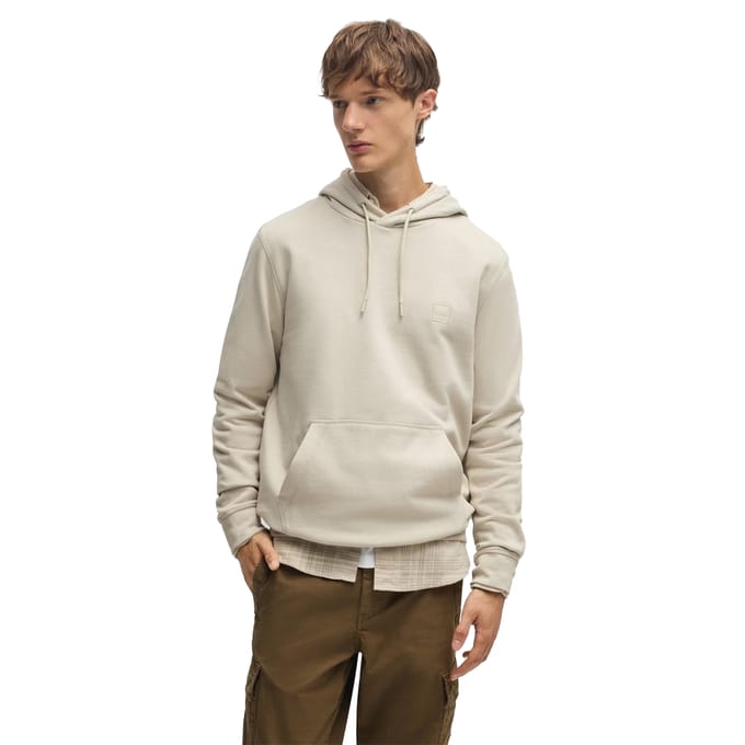 Boss Heren Wetalk Pullover Hoodie (Licht Beige)
