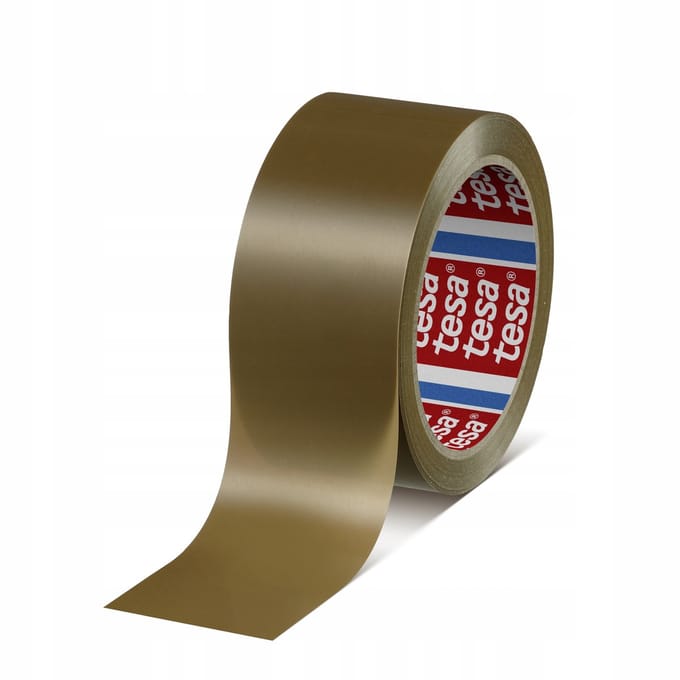 Tesa 04120 Verpakkingstape - PVC - Bruin - 50mm x 66m