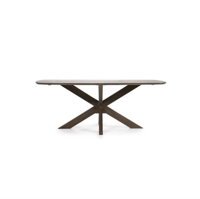 Eleonora Eettafel Nikki Deens ovaal Mangohout 200x100cm - bruin