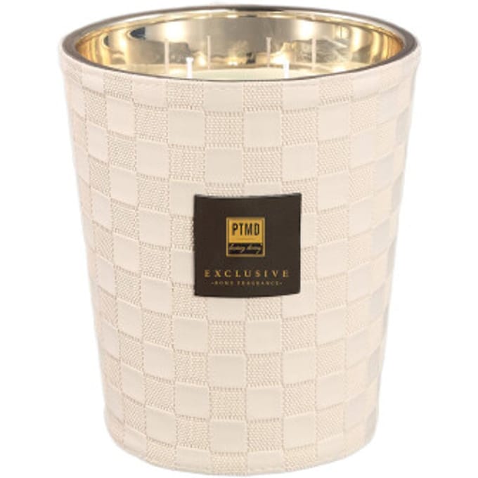 PTMD - Geurkaars Ptmd - Beige - 16x16x19cm