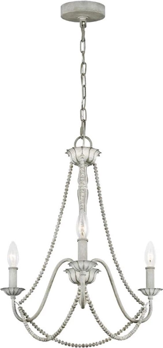 Feiss LED Kroonluchter | 3X E14 Max 60W | Dimbaar | Washed Grey