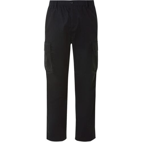 LIVERGY Heren cargobroek (Zwart, XL)