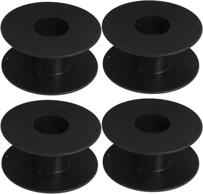 Kabel Organizer - Draadspoel Set - Snoeren Opbergen - Duurzaam Plastic - 4 Stuks - Zwart