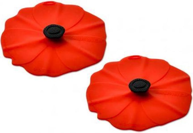 Drink Cover Poppy - klaproos - Set van 2 - 10cm Charles Viancin