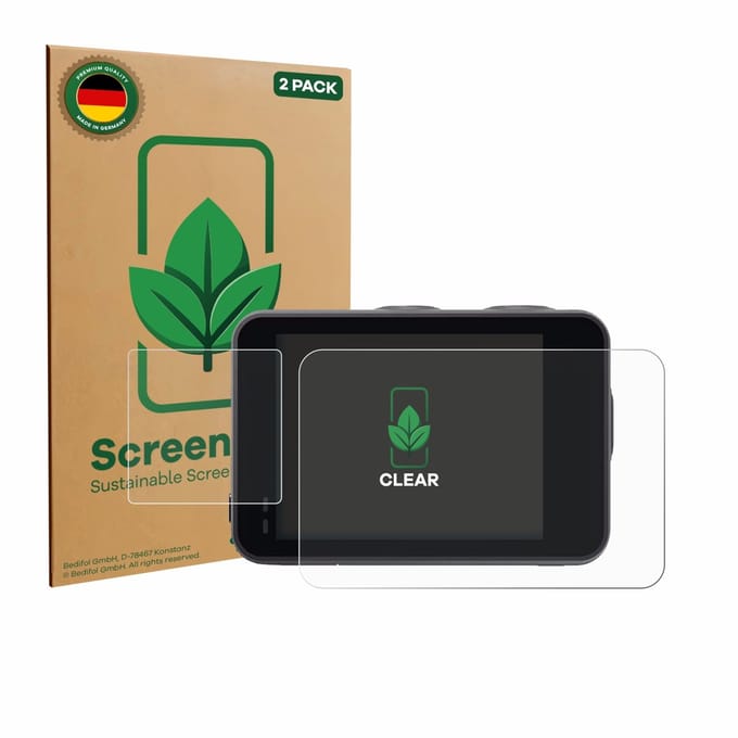 2 Stuks Screenprotector voor Akaso Brave 7 - Hoogwaardige Beschermfolie transparant