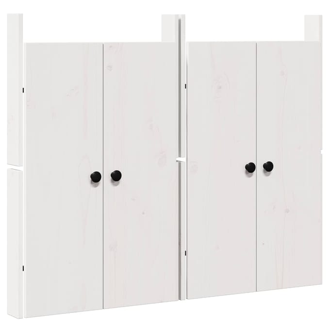 vidaXL - Keuken - deur - MEPPEL - 2 - st - Wit - 50 - x - 9 - x - 82 - cm - Massief - grenenhout