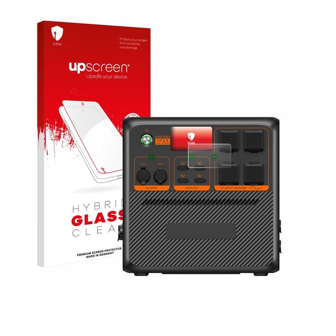 upscreen - Screenprotector voor Bluetti AC240P - Folie Beschermfolie Beschermglas transparant