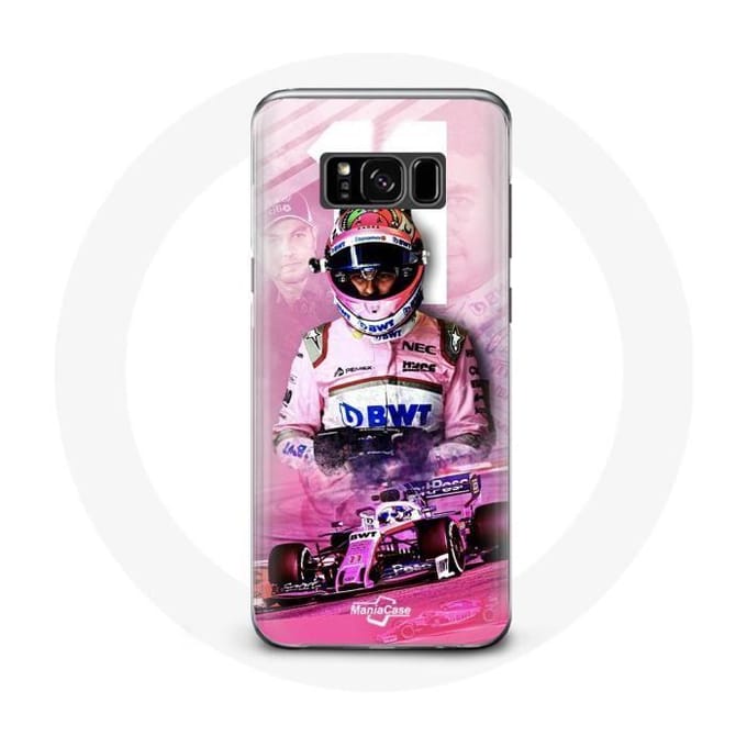 Coque - Formule 1 - Samsung Galaxy S8 - Sergio Pérez - Souple - Rose rose