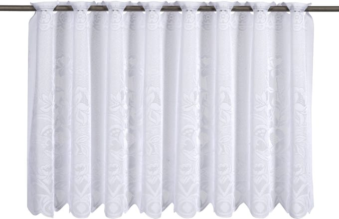 Elbersdrucke Bistro Gordijn 1129 60x160 cm wit transparant