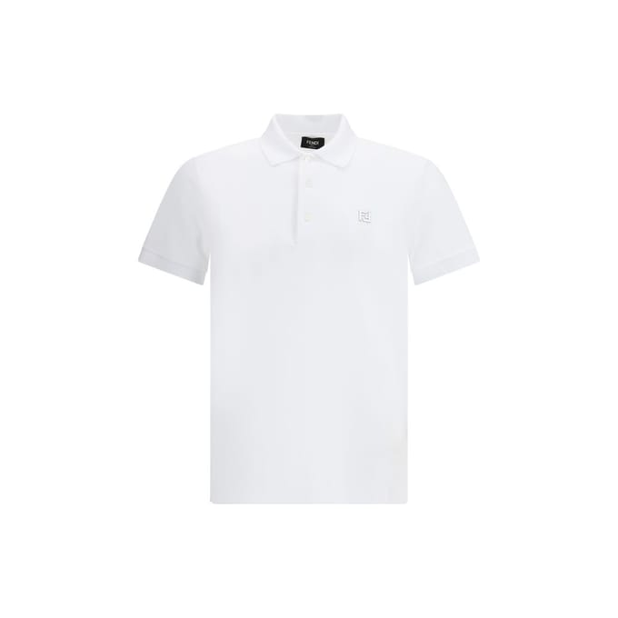 Fendi Witte Katoenen Poloshirt
