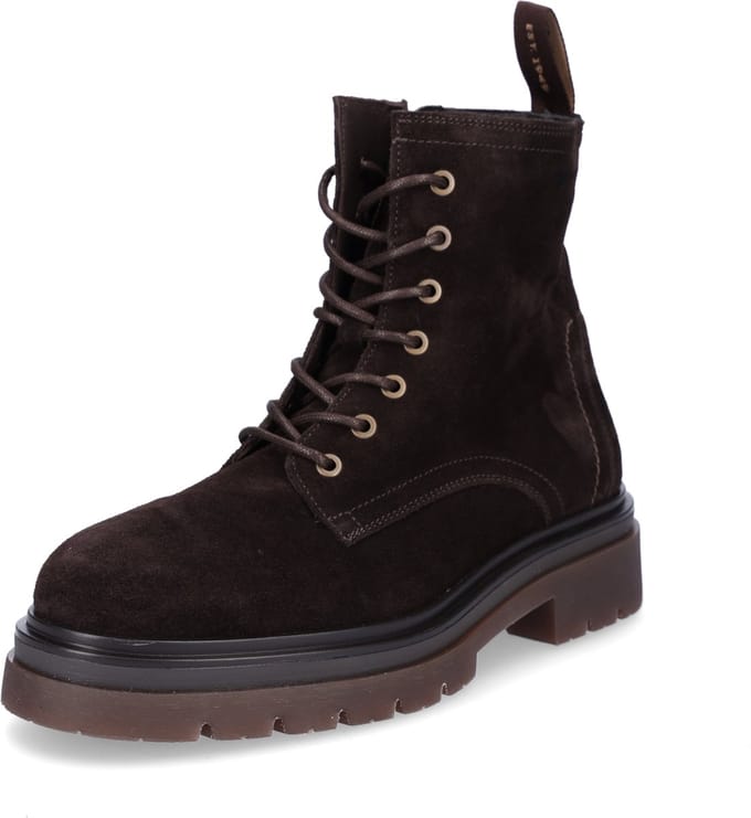 Gant heren leren veterboot Ramzee bruin