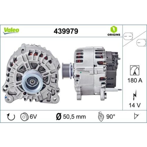 Driefasige generator VALEO ORIGINS - NEW O.E. TECHNOLOGIE VALEO 439979