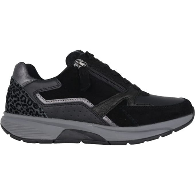 Gabor rollingsoft sensitive 76.878.67 - dames rollende wandelsneaker - Zwart - maat 38 (EU) 5 (UK)