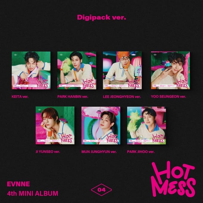 Evnne   Hot Mess   Mini Album 4e  Digipack Versie. blue