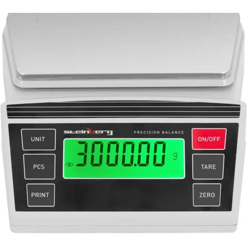 Steinberg Systems Digitale precisieweegschaal - 0,2 tot 3000 g / 0,01 g - 196 x 160 mm 10031315