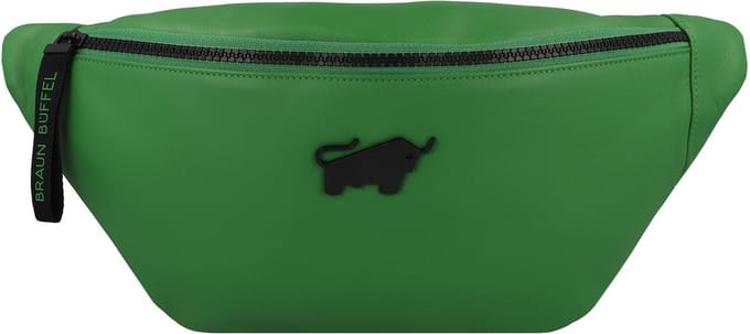 Braun Büffel Leren Gordeltas Schoudertas Capri Cross Body Bag Grün Groene
