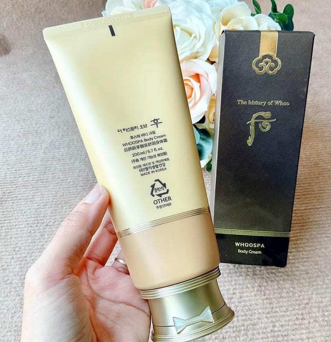 The History of Whoo Whoospa Body Cream 200ml beige