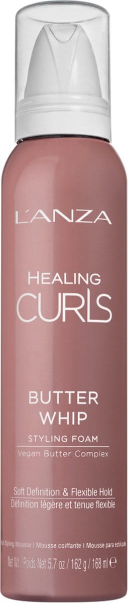 L'anza Healing Butter Whip Styling Foam - Lichtgewicht mousse voor krullen - 168ML
