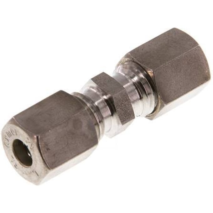 6L RVS Rechte Knelfitting 315 Bar DIN 2353 - FL2S-O-ST-06-L