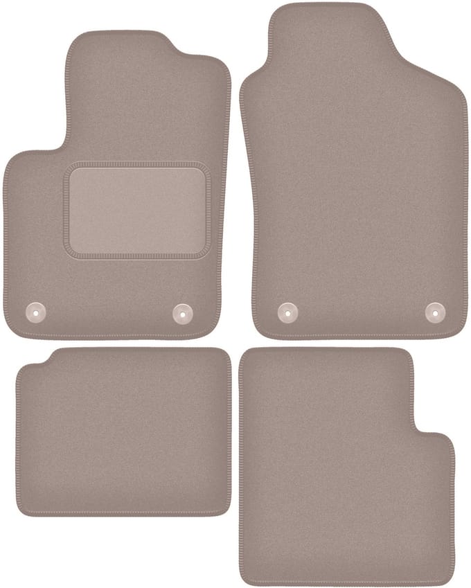 Beige veloursmatten voor: Fiat 500 Hybrid hatchback (2020-)