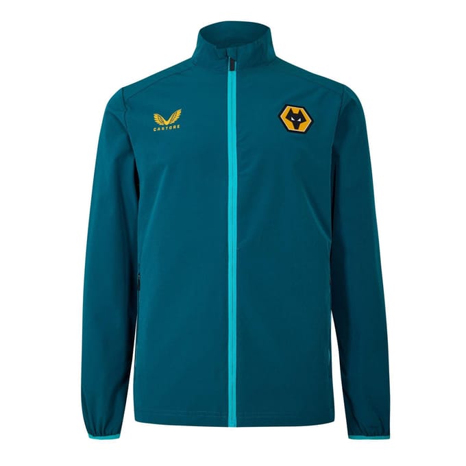 Castore Wolverhampton Wanderers FC-anorak voor heren (Bay Blue)