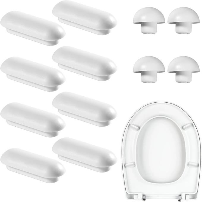 12 Stuks Toiletbril Buffers voor Geluiddemping en Stabiliteit