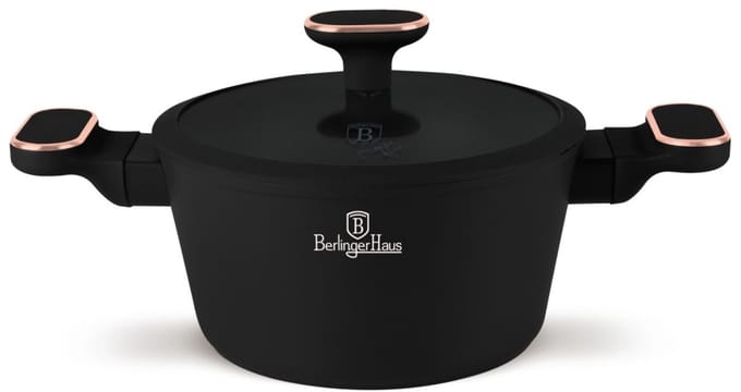BerlingerHaus Koekenpan met Deksel 20cm Black Rose Collectie