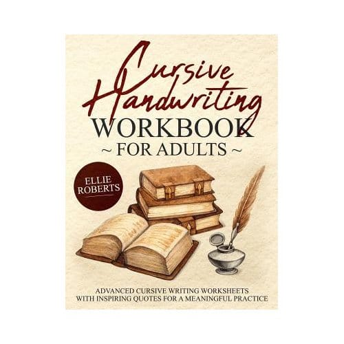 Cursive Handwriting Workbook For Adults - Ellie Roberts