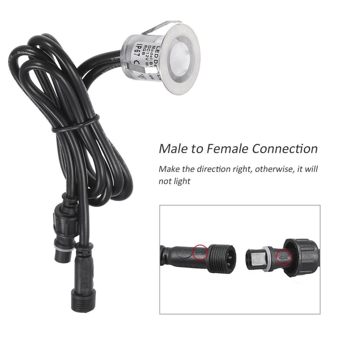 Éclairage de terrasse à LED avec télécommande, 16 couleurs RGBW et 4 modes d'éclairage réglables US Plug black