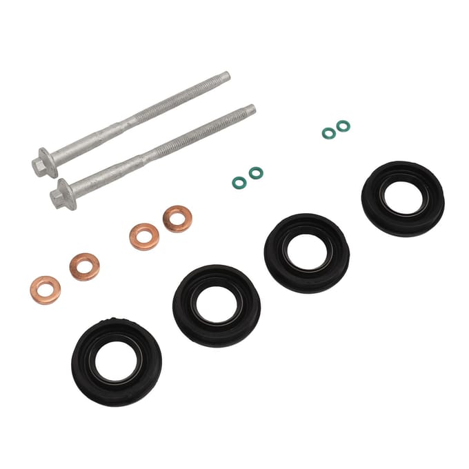 Brandstofinjector Afdichtring O-ring Set Rubber Metaal Diesel Injector Afdichtingskit met Klembouten voor