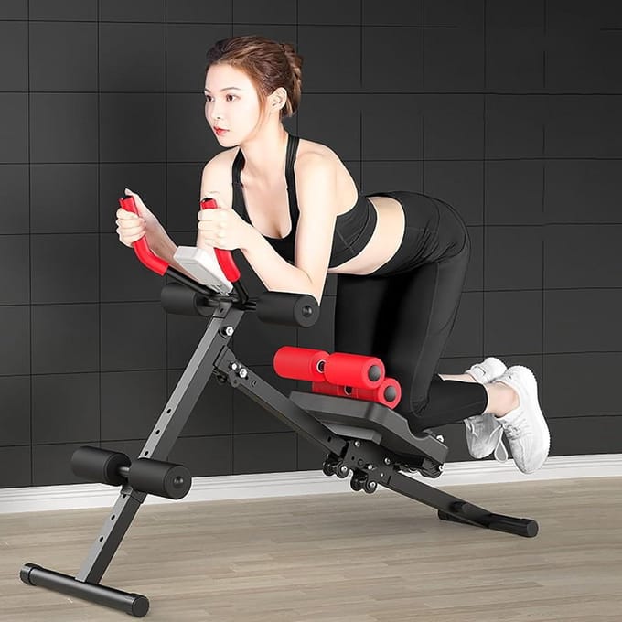 Taille Trainer AB Machine - Buikspier Trainer - Core Training - Met Elleboogsteun - Max 250 Pond - Zwart