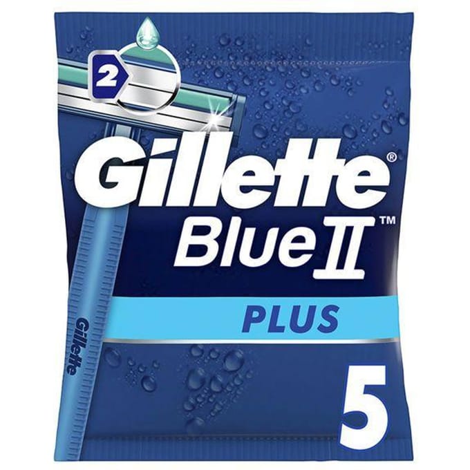 Lames de Rasoir Lames de rasoir jetables GILLETTE BLUE II PLUS 5 unités