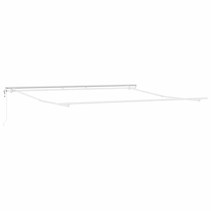 vidaXL - Zonnescherm - Frame - Wit - 500 - × - 350 - cm - Aluminium