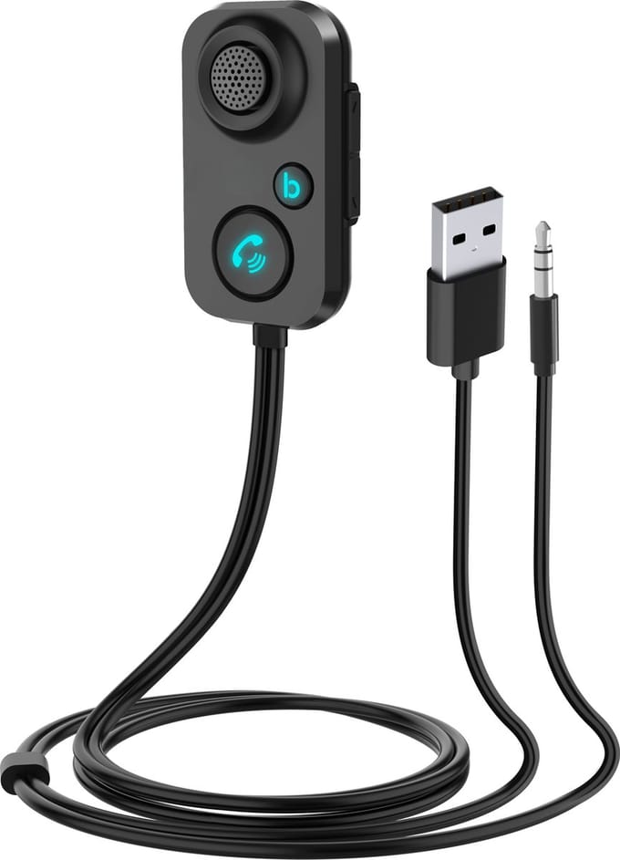 Phreeze Bluetooth Receiver Auto - Bass Boost - Ingebouwde Ruisonderdrukking - Automatische Moduswisseling