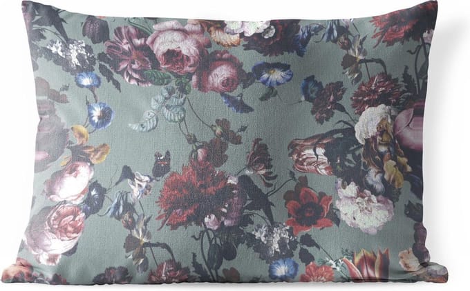 Buitenkussens - Bloemen - Rozen - Roze - 60x40 cm - Weerbestendig