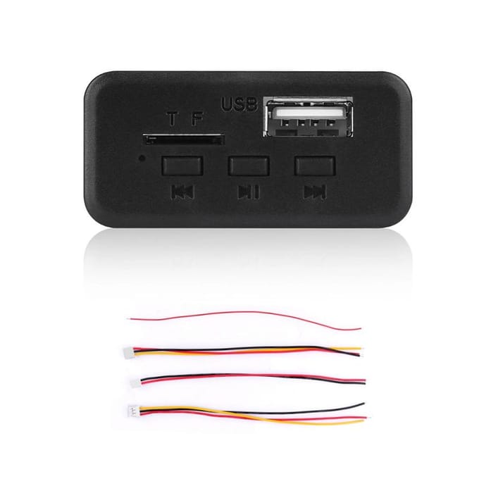 5V 12V MP3 Speler Decoder Board Auto Audio Module Draadloze FM Ontvanger Radio WMA FM TF USB 3.5mm AUX Voor Auto accessoires zwart
