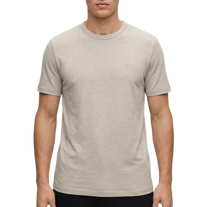 BOSS T-shirt Tegood Open Grey - Maat M - Heren - Casual T-shirts