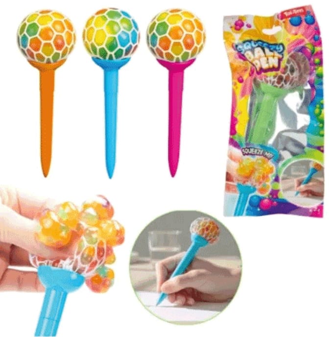 Balpen mesh ball met knijpbal