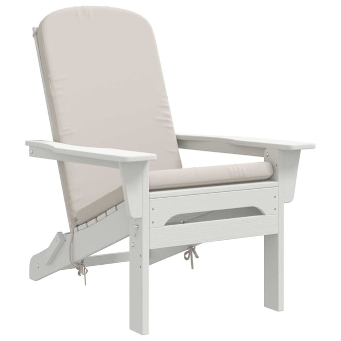 vidaXL - Zon - Ligzitzak - Kussen - GEMERT - 100% - Polyester - Wit - 47 - x - 131 - x - 5 - cm