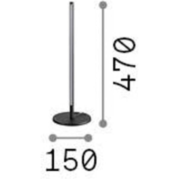 Ideal Lux Filo LED tafellamp, messingkleurig, aluminium