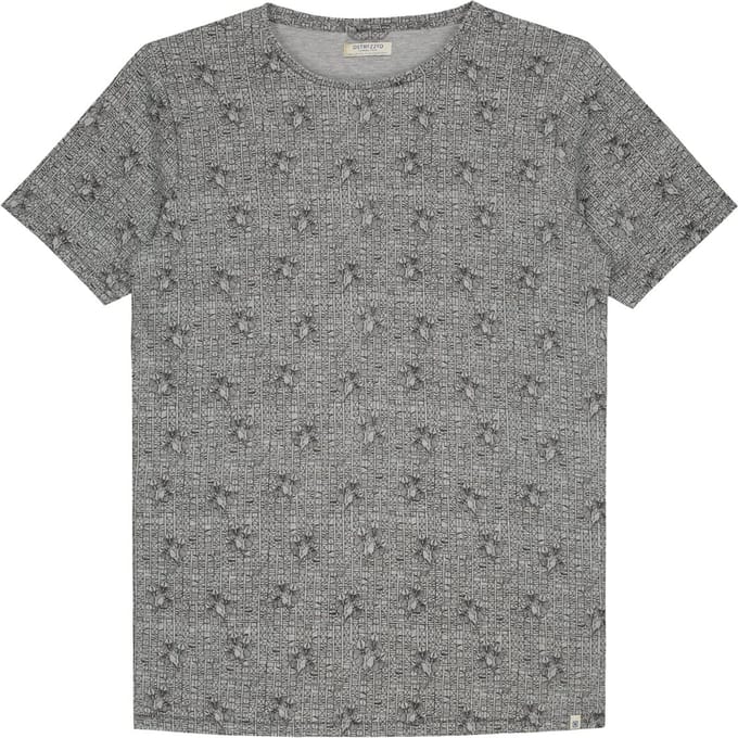 Dstrezzed T-shirts Parrot Melange Licht Grijs   S