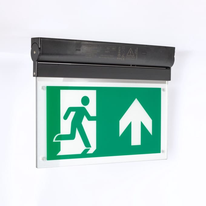 Kantelbare opbouw noodverlichting OTG-FF - zwart