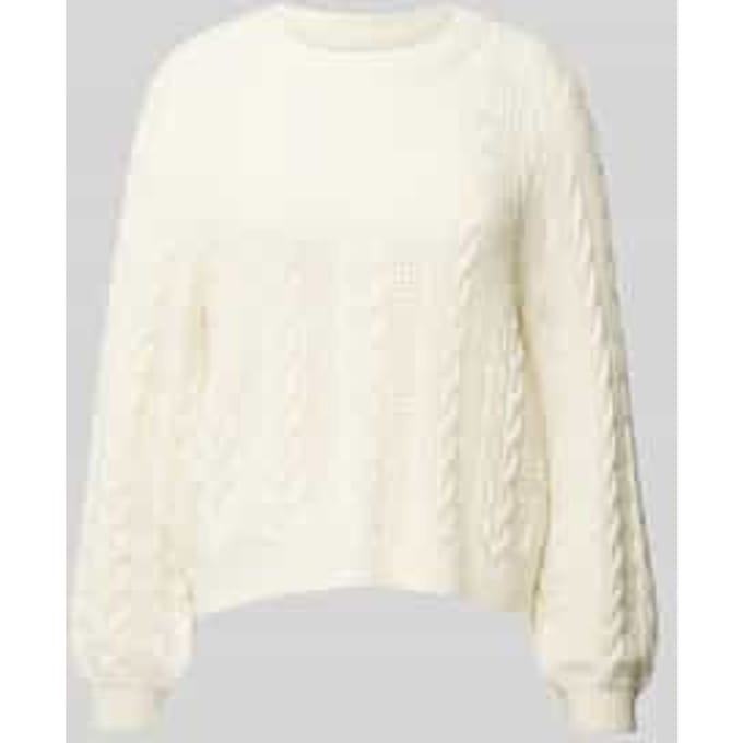 Gebreide pullover met ronde hals, model 'RUBINA'