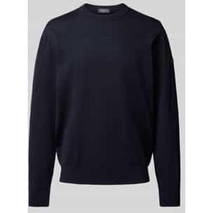 Regular fit gebreide pullover van zuivere scheerwol